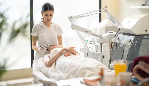 Tratamiento facial dentro de las instalaciones de un spa
